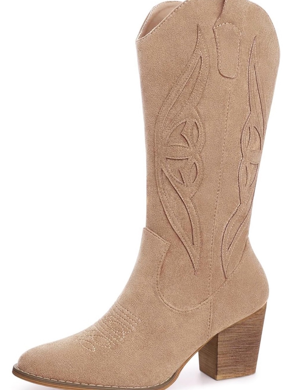Cowboy Boots for Women Mid Calf Cowgirl Boots Western, Size 5